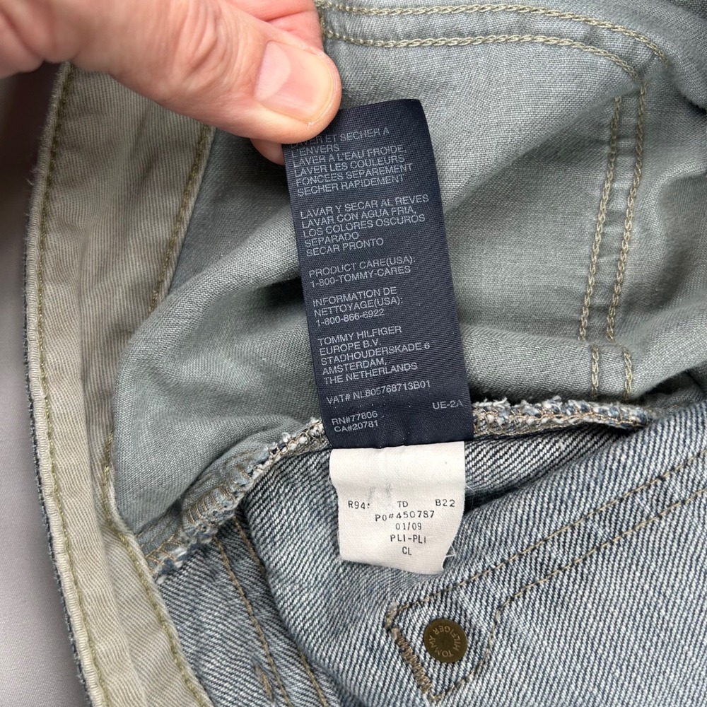 Tommy Hilfiger Freedom Fit Mens Blue Straight Leg Jeans 36x30 Medium Wash - Picture 10 of 14